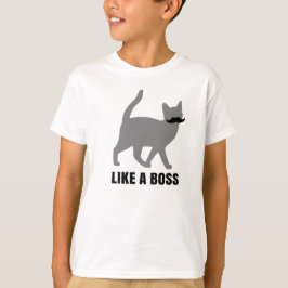 Camiseta El gato del inconformista tiene gusto de un jefe