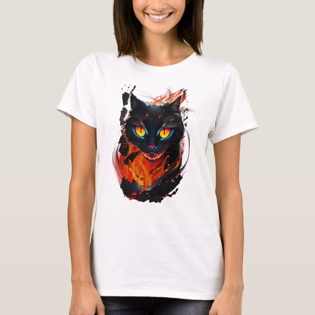 Camiseta El gato del infierno (Anverso)