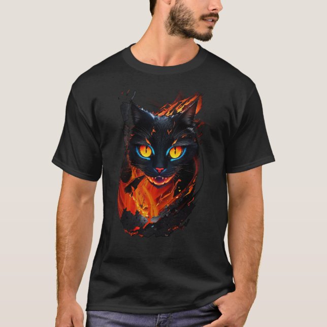 Camiseta El gato del infierno (Anverso)