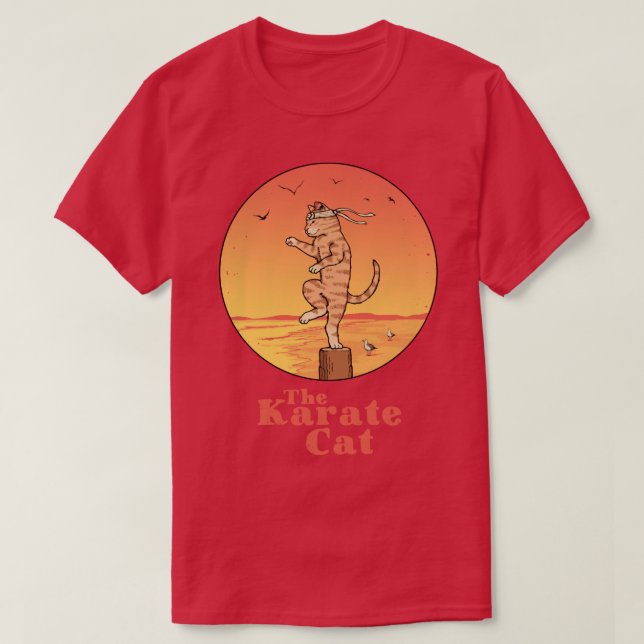Camiseta El gato del karate (Diseño del anverso)