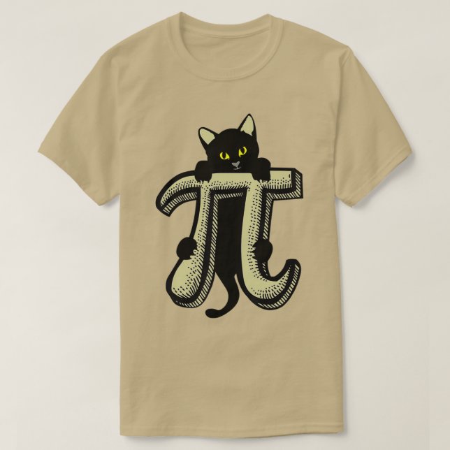 Camiseta El gato del profesor Pi del gato ama el regalo del (Diseño del anverso)