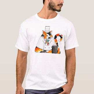 Camiseta El gato del soplo del cocinero