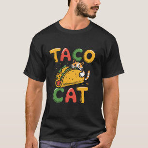 Camiseta El gato del taco abraza el taco cute curioso y col