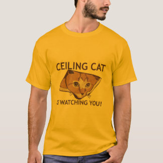 Camiseta ¡El gato del techo le está mirando!