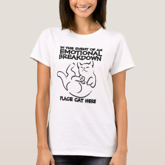 Camiseta El gato descompuesto emocional