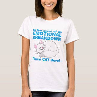 Camiseta El gato descompuesto emocional