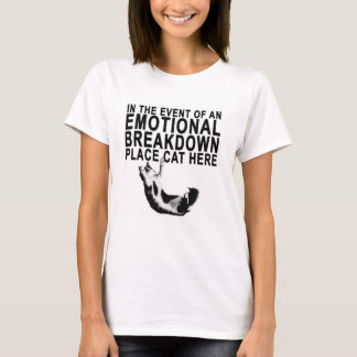 Camiseta El gato descompuesto emocional