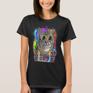 Camiseta El gato egipcio Mau hip hop música rap de los 90