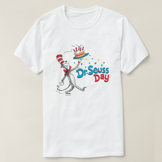 Camiseta El gato en el Gorra| Día del Dr. Seuss (Diseño del anverso)