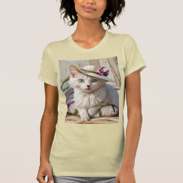 Camiseta El gato en la playa.