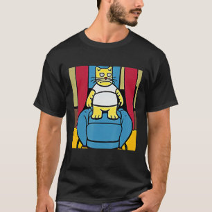 Camiseta El Gato En La Silla Kitty Kitten Silly Feline Desi