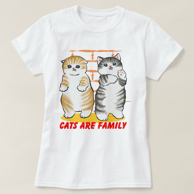 Camiseta El gato es familia (Diseño del anverso)