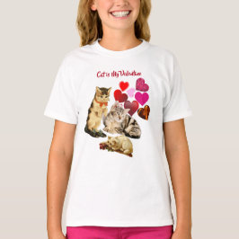 Camiseta El gato es mi Chica elegante de San Valentín