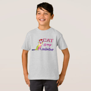 Camiseta el gato es mi valentina, mi gato es mi valentina