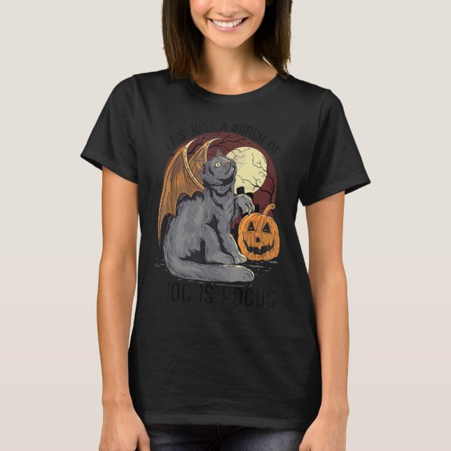 Camiseta El gato es sólo un montón de foco de hocus (Anverso)