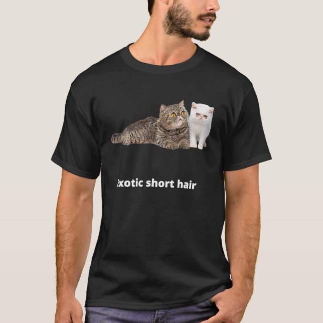 Camiseta El Gato Exótico Shorthair Cat Mom Cat Dad Cat (Anverso)