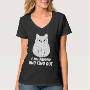 Camiseta El gato fluye por ahí y descubre graciosos hombres