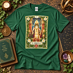 Camiseta El Gato Hierofante Tarot - Tradición y Sabiduría