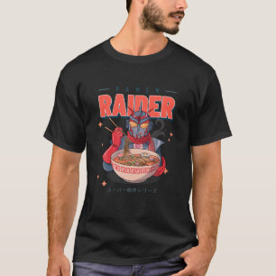 Camiseta El gato japonés de Ramen Raider se aburre de Kawai
