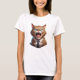 Camiseta El gato jefe enojado es lindo gato enojado