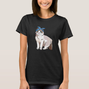 Camiseta El gato lindo de Ragdoll ama a mi Ragdoll