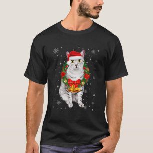 Camiseta El Gato Lover Curioso Egipcio Mau Tree Navidades L