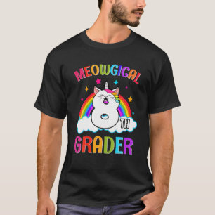 Camiseta El Gato Magico Unicornio Arcoiris De Octavo Grado 