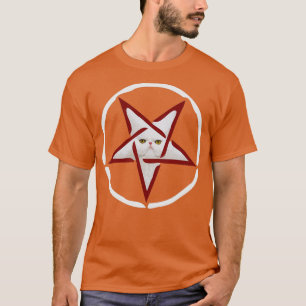 Camiseta El gato malo es gracioso Chiste satánico invertido