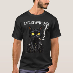 Camiseta El gato malo es malo y no hay buena bicicleta para