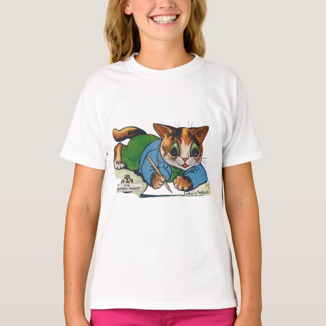 Camiseta El gato mascota del escritor, Louis Wain (Anverso)