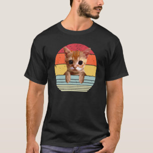 Camiseta el gato Meme Cute Sad Crying Cat vintage