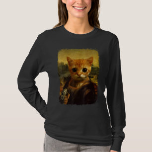 Camiseta el gato Meme histórico divertido gato lindo con pi