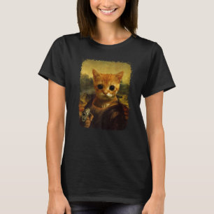 Camiseta el gato Meme histórico gracioso gato con pistola P