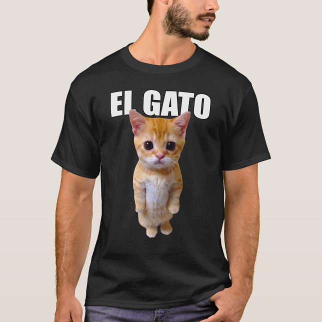 Camiseta El Gato Meme Triste Gato Llorando Munchkin Kitty M (Anverso)