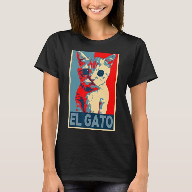 Camiseta El Gato Meme Triste Llorando Gato Kitty Meme retro (Anverso)
