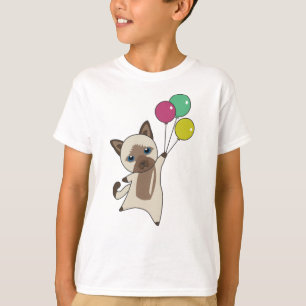 Camiseta El Gato Mosca Con Globos Para Los Gatos Más Dulces