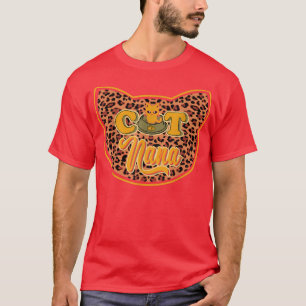 Camiseta El gato Nana Cute Leopard Cat Funny Cat Dueño Más 