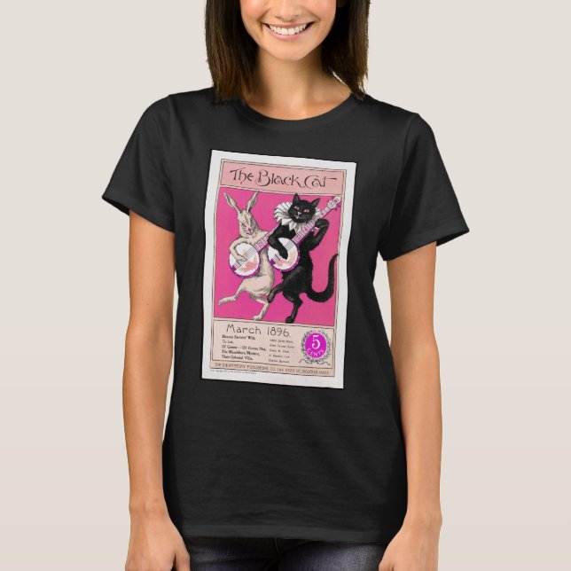 Camiseta El gato negro (Anverso)