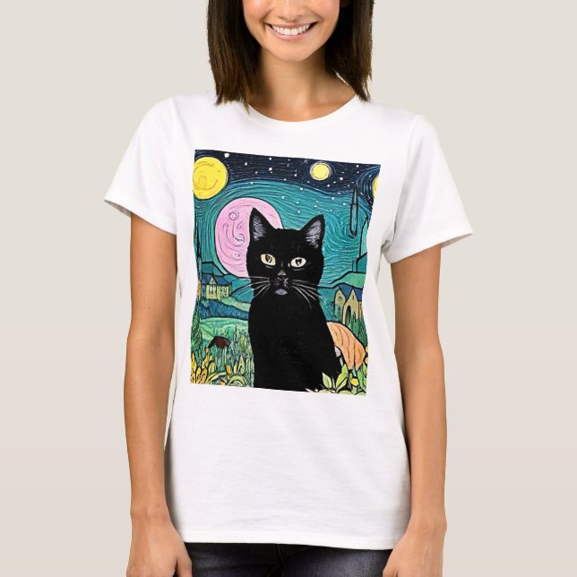 Camiseta El gato negro 2 (Anverso)