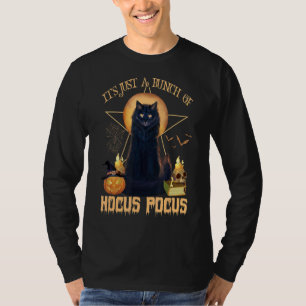 Camiseta El gato negro de Halloween vintage es sólo un mont