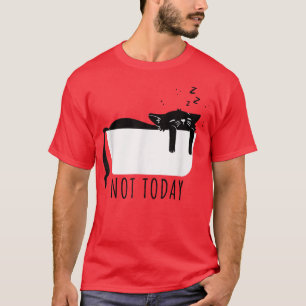 Camiseta El gato negro, el gato sarcástico y flojo, no es h