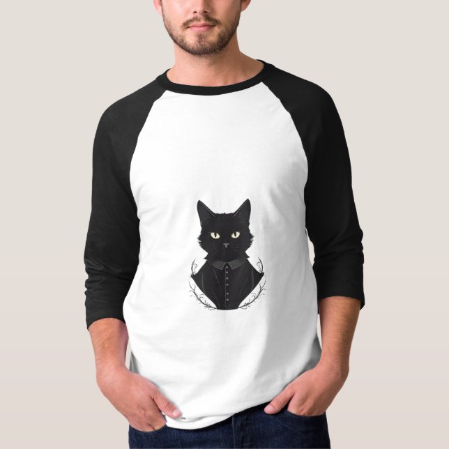 Camiseta El gato negro encantado de Salem (Anverso)