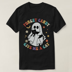 Camiseta El gato negro fantasma olvida el dulce dame un gat