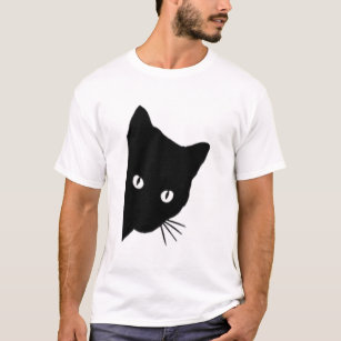Camiseta El gato negro mira, mira a Boo, el gracioso amor a