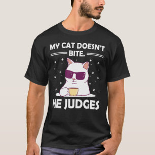 Camiseta El gato no muerde el humor de gatos gatitos 3