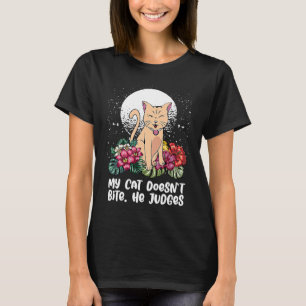 Camiseta El gato no muerde el humor gato gatito