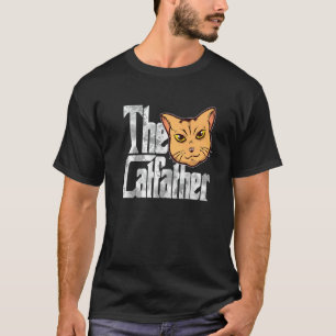 Camiseta El Gato Padre El Padrino Gato Mafia Bigotes Macho