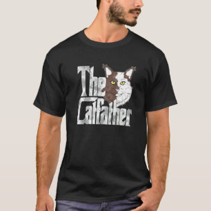 Camiseta El Gato Padre El Padrino Gato Mafia Bigotes Macho 