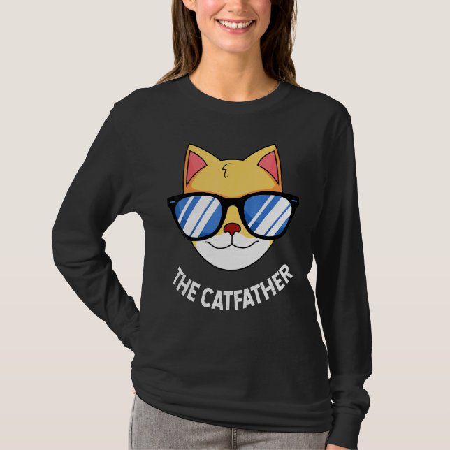 Camiseta El gato padre Tee Cat Dad Tee Cat (Anverso)