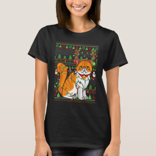 Camiseta El gato persa Chris iluminado por un dulce de navi